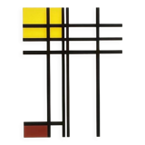 1970s Piet Mondrian Limited Edition Lithograph Numbered in Pencil.