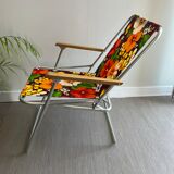 Vintage floral camping chair