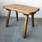Brutalist coffee table in solid wood