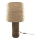Lampe bambou et rabane