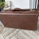 vintage leather suitcase
