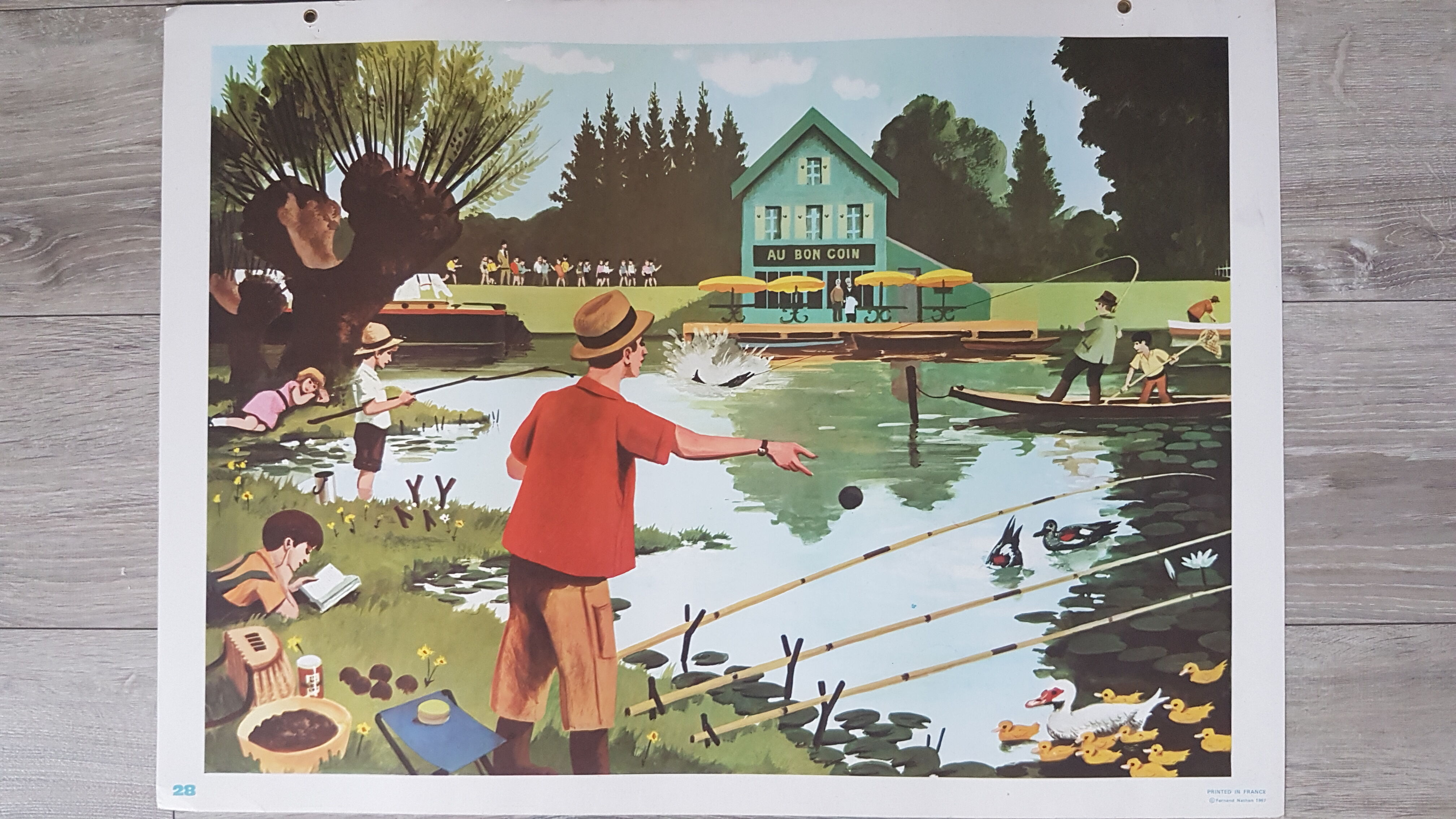 School posters scenes of life - fernand nathan 1967