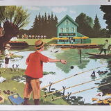 School posters scenes of life - fernand nathan 1967
