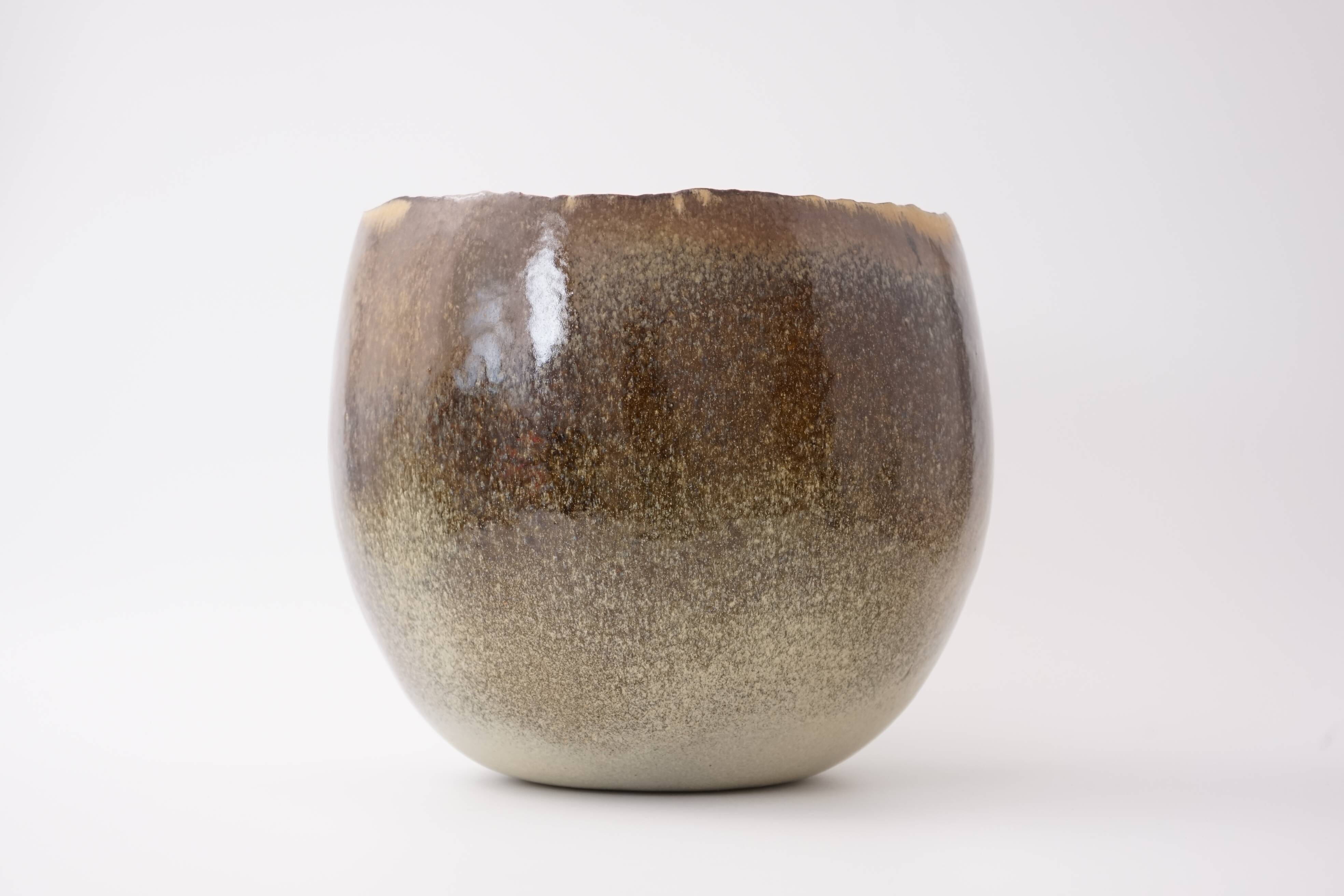 Large studio ceramic bowl by Sabine Jeck