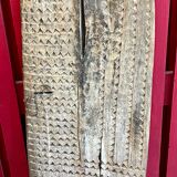 Ancient eroded wooden Tsonga Gate from the late nineteenth century, from the KwaZulu/Natal region