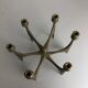 Brutalist bronze candleholder by Michael Harjes, Germany, 1960