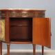 Antique demi-lune buffets in neoclassical style in mahogany from the 20th century.