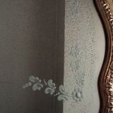 Old gilded wooden mirror