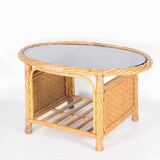 Rattan coffee table