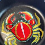 Shallow dish or ceramic serving dish by Gabriel Fourmaintraux.