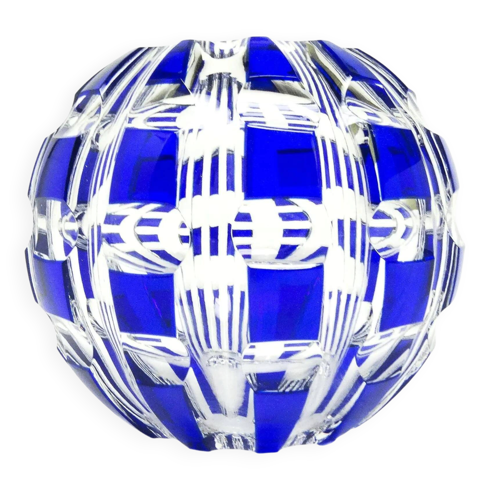 Mid-century modern vase, cobalt glass, Germany, 1950s