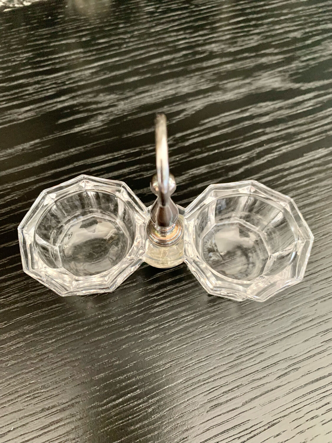 Double saleron in Baccarat crystal