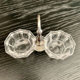 Double saleron in Baccarat crystal