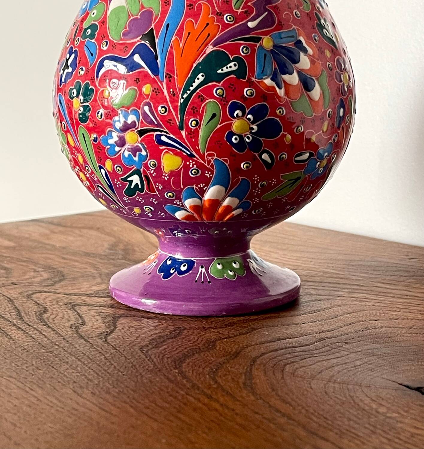 Handmade ceramic vase.