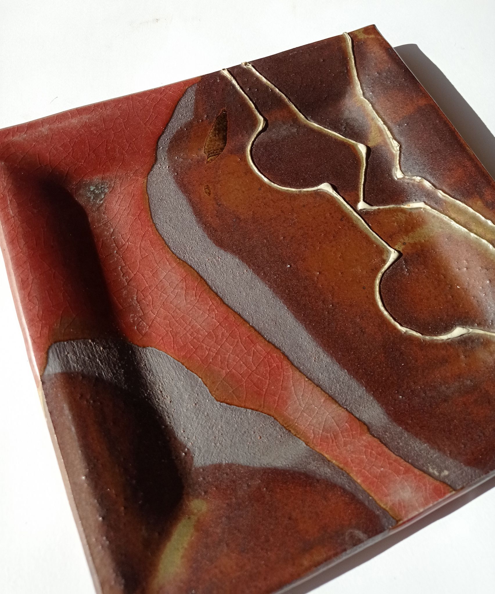 Sandstone plate by Jean Cacheleux