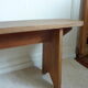 Massive late 1960s teak bench