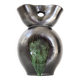Vase en céramique noire et verte, 1960