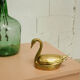 Swan brass ashtray