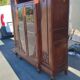 1925 solid curly mahogany office bookcase
