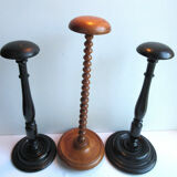 Former wooden hat holder turned blackened Napoleon III