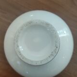 Old porcelain inkwell enhanced with gold