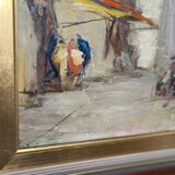 Swedish Oil on Panel – “Venice” by Knut Norman – Vintage & Framed