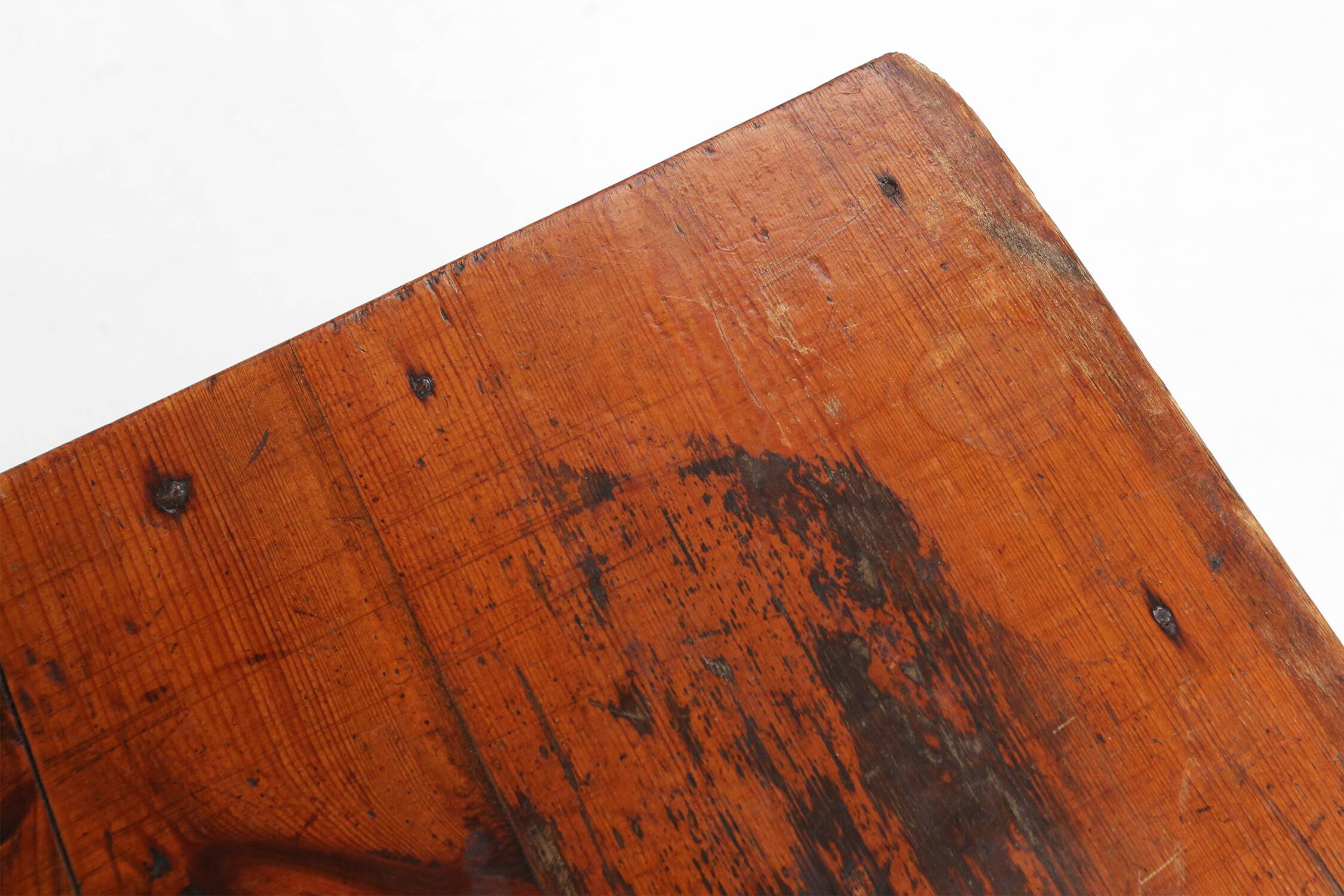 Vintage square wooden stool with handle, Belgium ca. 1920