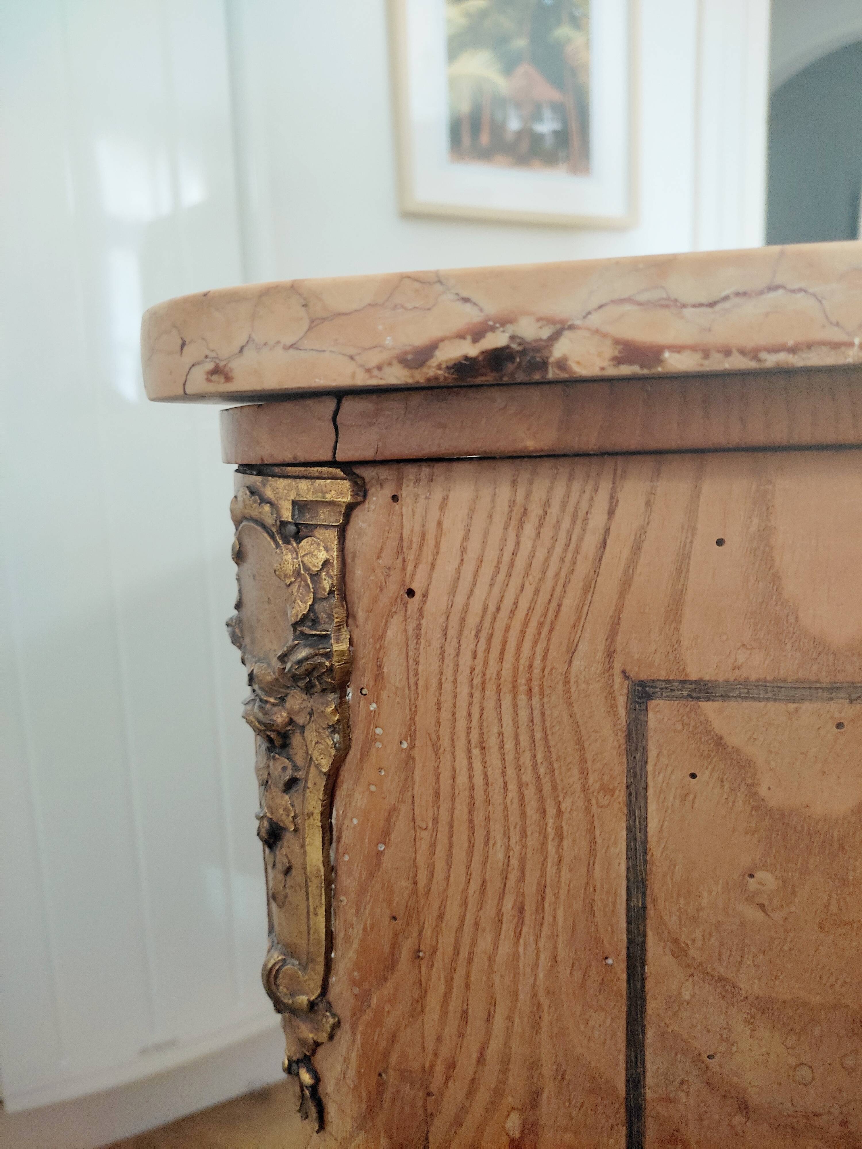 Louis XVI style wooden sideboard