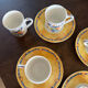 Bernardaud Limoges Borghèse – 5 cups + 4 saucers in porcelain