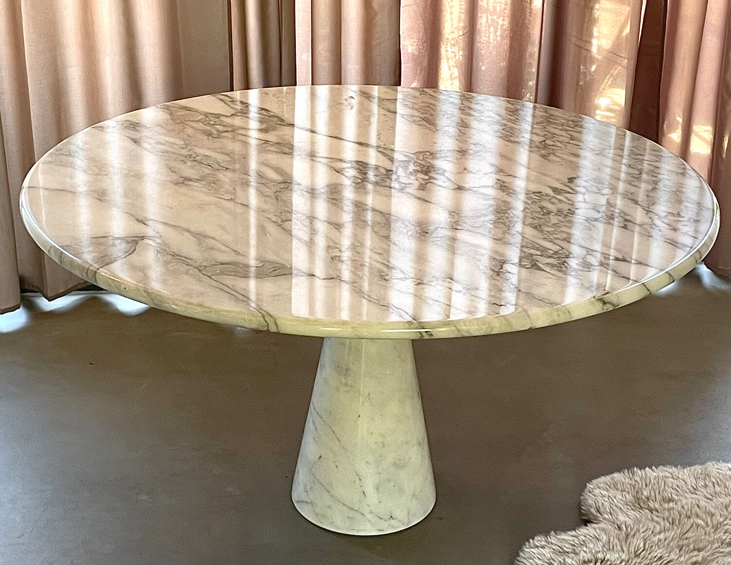 Angelo Mangiarotti white marble dining table model M1