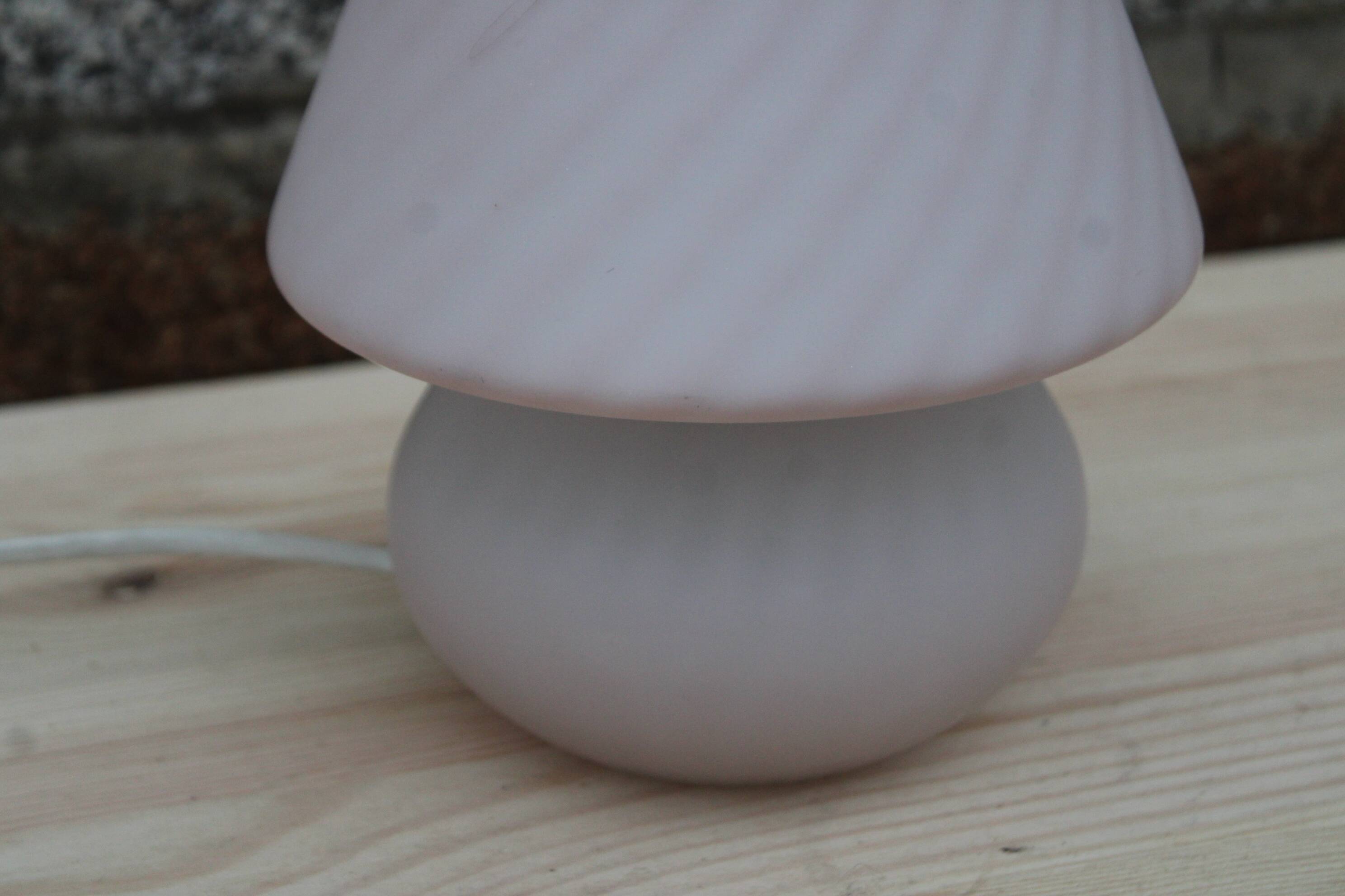 Vintage opal glass lamp – Murano style