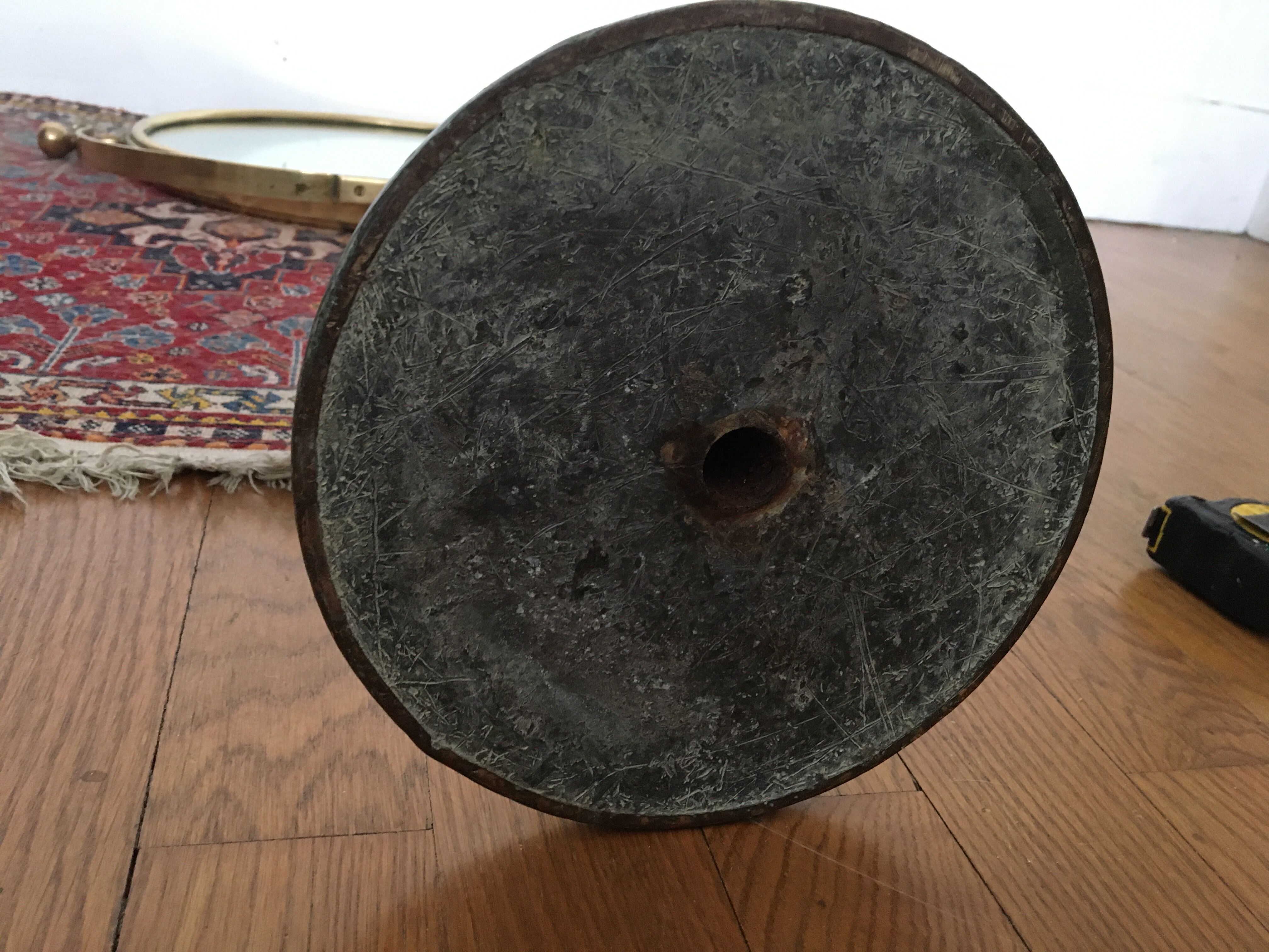 Mirror on store stand