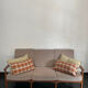 Salon scandinave vintage en teck — canapé 3 places et 2 fauteuils