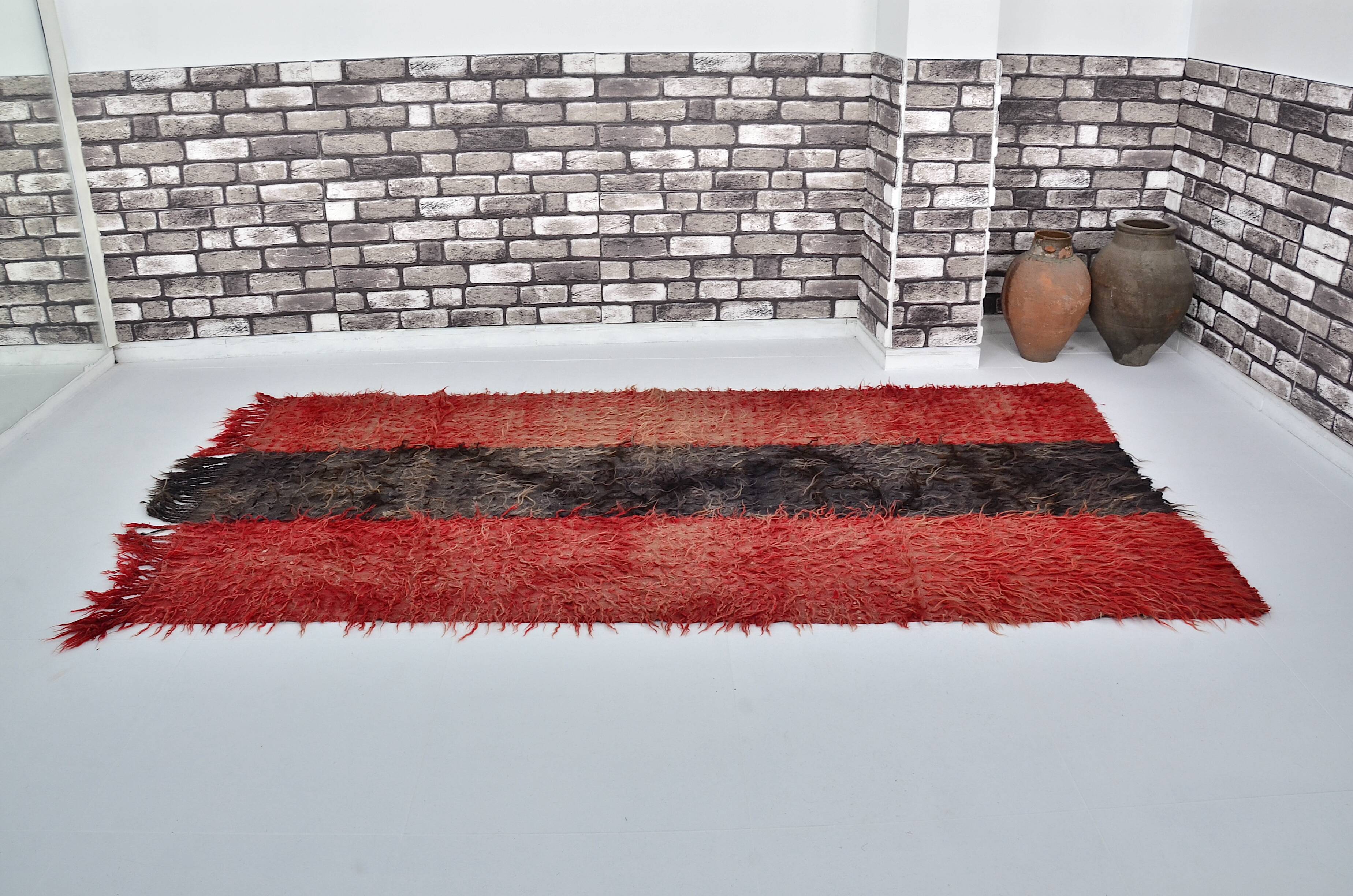 Vintage Turkish Angora Wool Kilim sku  3064