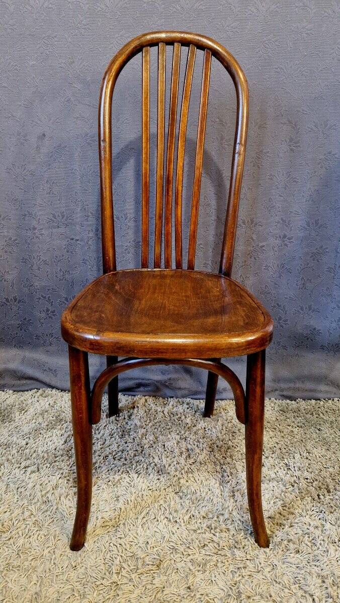 Curved Wooden Chair from the Fischel House