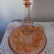 Pink glass liquor service