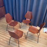 Un ensemble de quatre chaises par Herbert Hirche Jofy Stalmobler, Danemark, 1950