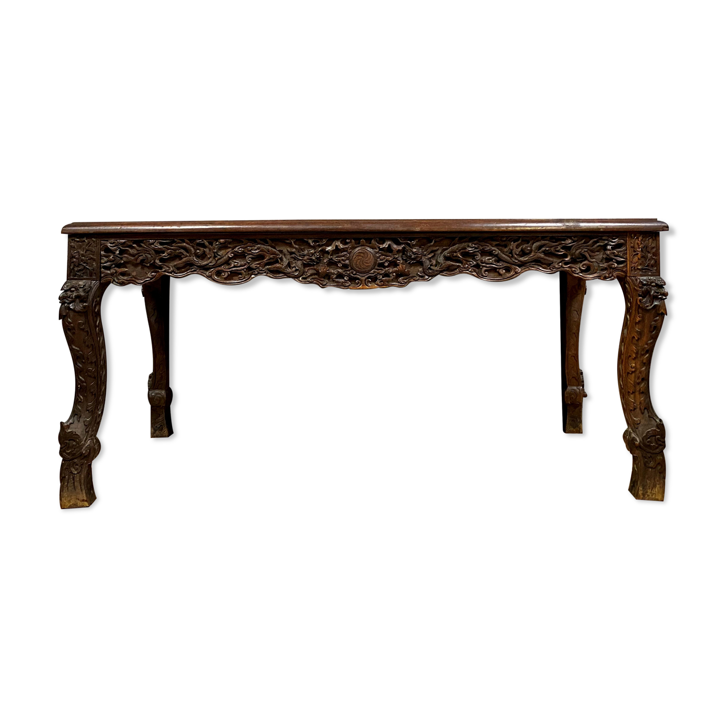 Japanese table in exotic wood around 1900-1920