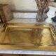 Plateau en laiton vintage