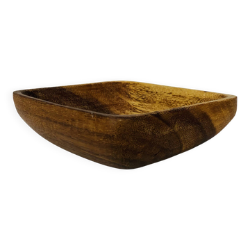 Vide poche teck scandinave carré, années 60