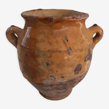 Varnished terracotta pot 19th