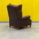Brown vintage handmade chesterfield recliner armchair