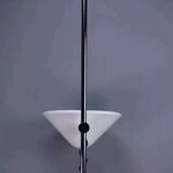 White floor lamp, Italian design from the 70s by Mauro Mazoll