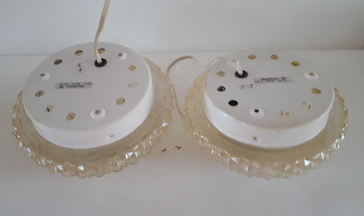 Pair of ceiling lights