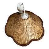 Vintage wicker pendant light