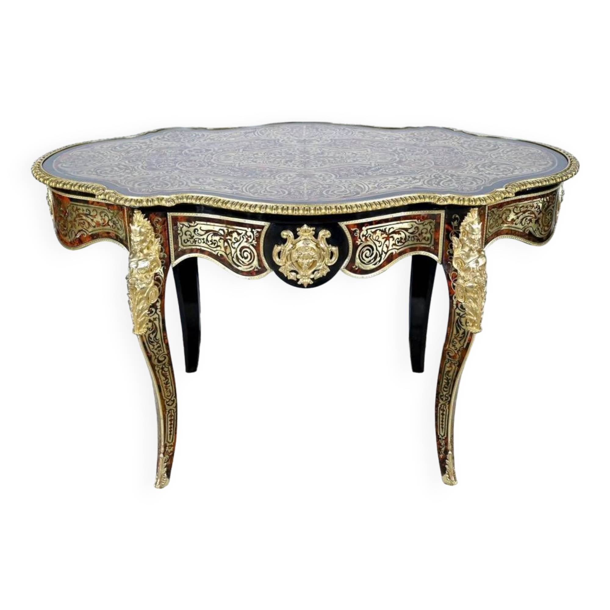 Table d’Apparat en Poirier Noirci, époque Napoléon III – Milieu XIXe