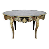 Ceremonial Table in Blackened Pear Wood, Napoleon III Period – Mid-19th Century