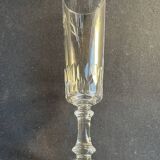 8 Flûtes à champagne – cristal léger taillé