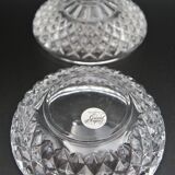Vintage diamond Arques crystal sugar bowl