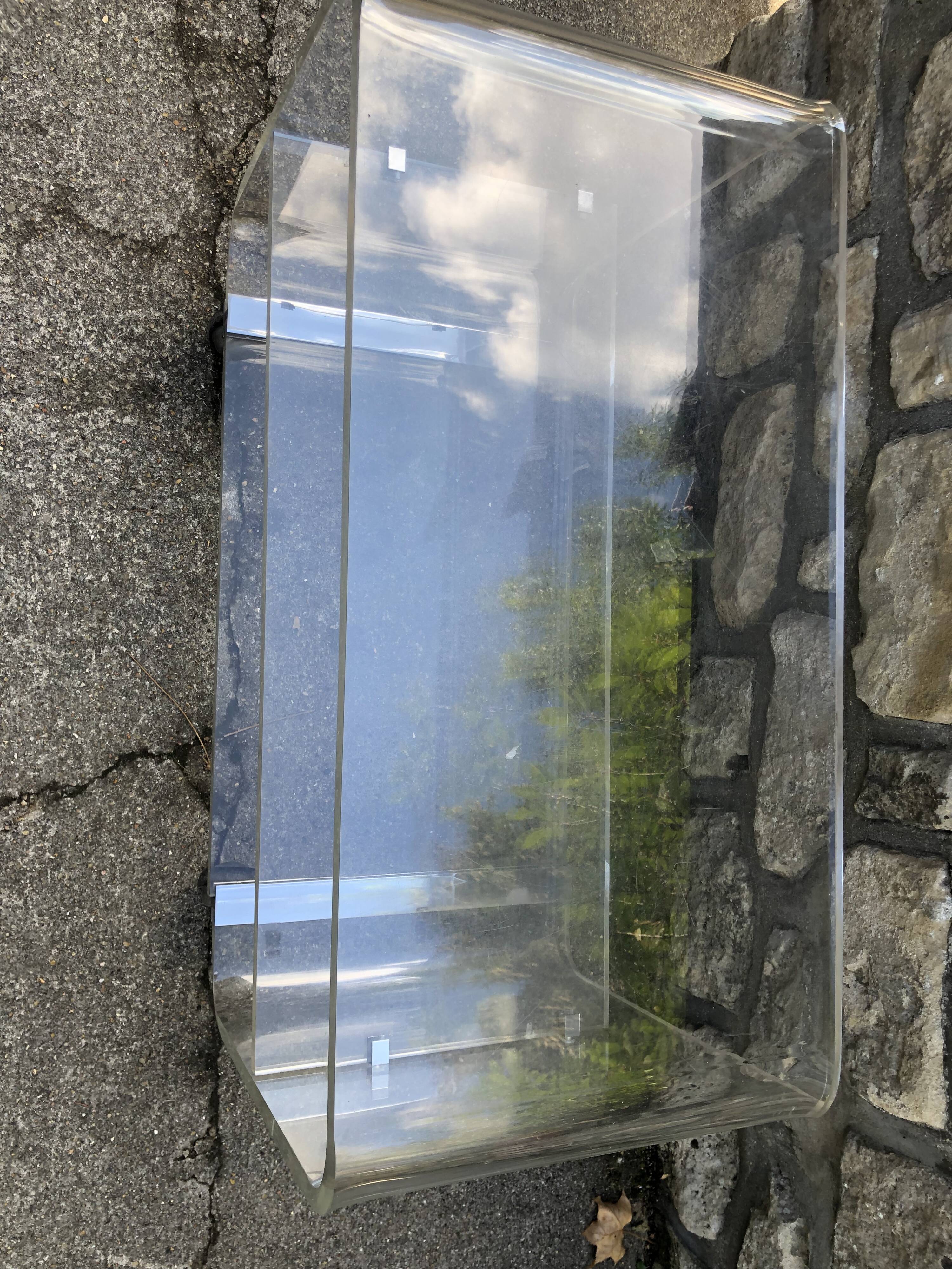 Plexiglass coffee table 1970